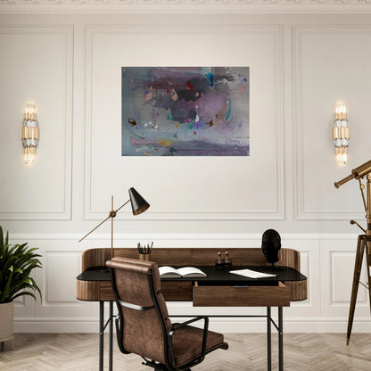 Grey Fireworks - 2000 - Helen Frankenthaler Brushed Aluminum Print - 70x100 cm / 28x40 inches | Helen Frankenthaler Aluminum Print | Helen Frankenthaler Prints