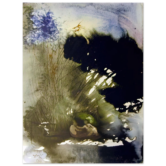 Salvador Dali - VIR ET MULIER IN PARADISO VOLUPTATIS 1967  75x100 cm / 30x40inches Fine Art Poster