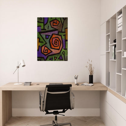 HEROIC ROSES 1938 - Paul Klee Brushed Aluminum Print - 70x100 cm / 28x40 inches | Paul Klee Aluminum Print | Paul Klee Prints