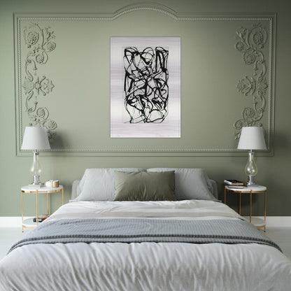 Han Shan Exit - 1992 - Brice Marden Brushed Aluminum Print - 70x100 cm / 28x40 inches | Brice Marden Aluminum Print | Brice Marden Prints