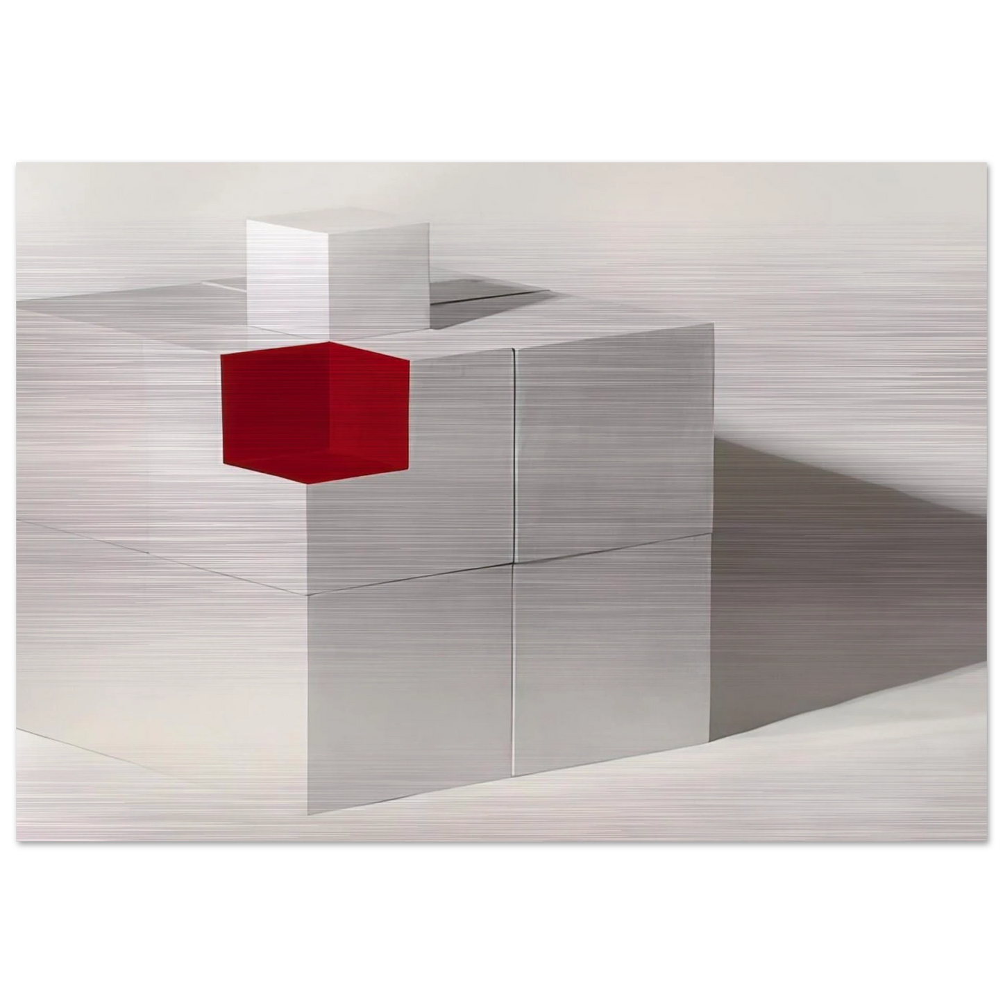 Eye of Guara. # 6 - 1983 - Lygia Pape Brushed Aluminum Print - 70x100 cm / 28x40 inches | Lygia Pape Aluminum Print | Lygia Pape Prints
