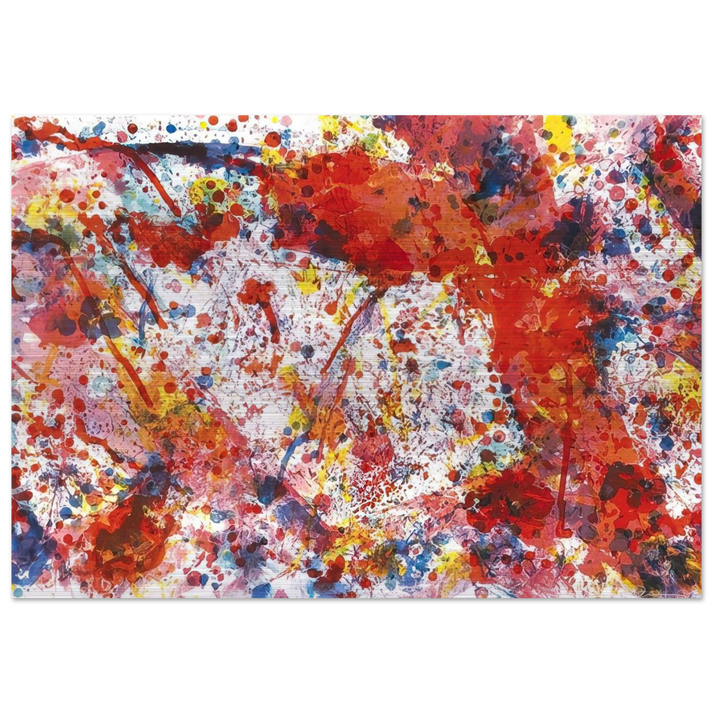 And Pink - Sam Francis Brushed Aluminum Print - 70x100 cm / 28x40 inches | Sam Francis Aluminum Print | Sam Francis Prints
