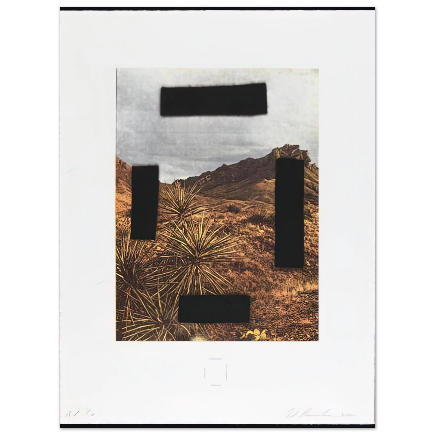 Edward Ruscha - NOOSE AROUND YOUR NECK COUNTRY CITYSCAPES SERIES 2001  75x100 cm / 30x40inches Fine Art Poster