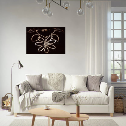 FLOWER NECKLACE 1938 - Alexander Calder Brushed Aluminum Print - 70x100 cm / 28x40 inches | Alexander Calder Aluminum Print | Alexander Calder Prints