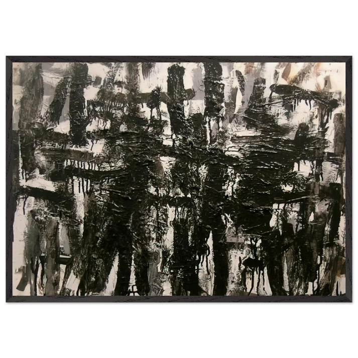 Release - 2005 - Robert Goodnough 70x100 cm / 28x40 inches Framed Art Print – Black Wooden Frame