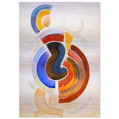 UTITLED - Sonia Delaunay Brushed Aluminum Print - 70x100 cm / 28x40 inches | Sonia Delaunay Aluminum Print | Sonia Delaunay Prints