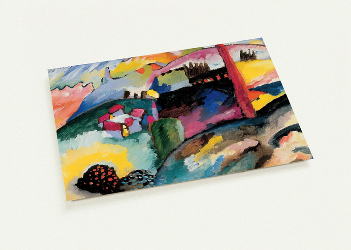 LANDSCAPE WITH FACTORY CHIMNEY 1910 By Wassily Kandinsky Pack of 10 Post Cards | Wassily Kandinsky Post Cards | A6 (10.5 x 14.8 cm) - 4.1 x 5.8 inches