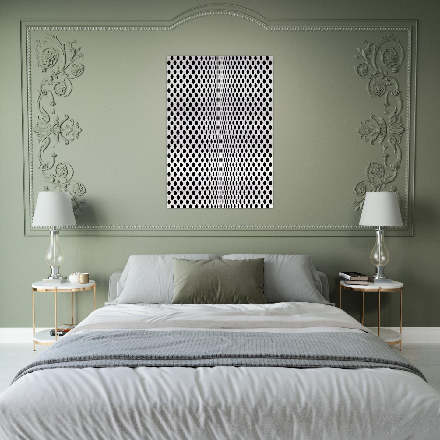 FISSION 1963 - Bridget Riley Brushed Aluminum Print - 70x100 cm / 28x40 inches | Bridget Riley Aluminum Print | Bridget Riley Prints