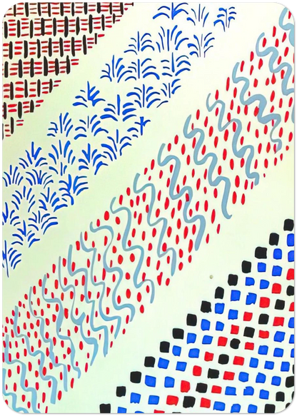 COMPOSITION 27 By Sonia Delaunay Pack of 10 Post Cards | Sonia Delaunay Post Cards | A6 (10.5 x 14.8 cm) - 4.1 x 5.8 inches