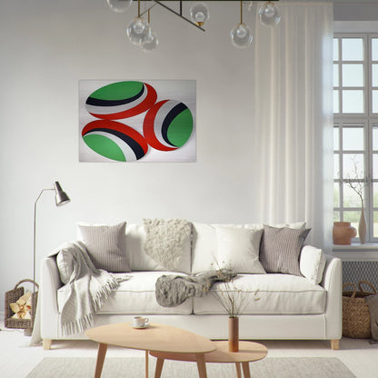 Oh Happy Day Constellation series - Hard Edge Painting - Leon Polk Smith Brushed Aluminum Print - 70x100 cm / 28x40 inches | Leon Polk Smith Aluminum Print | Leon Polk Smith Prints