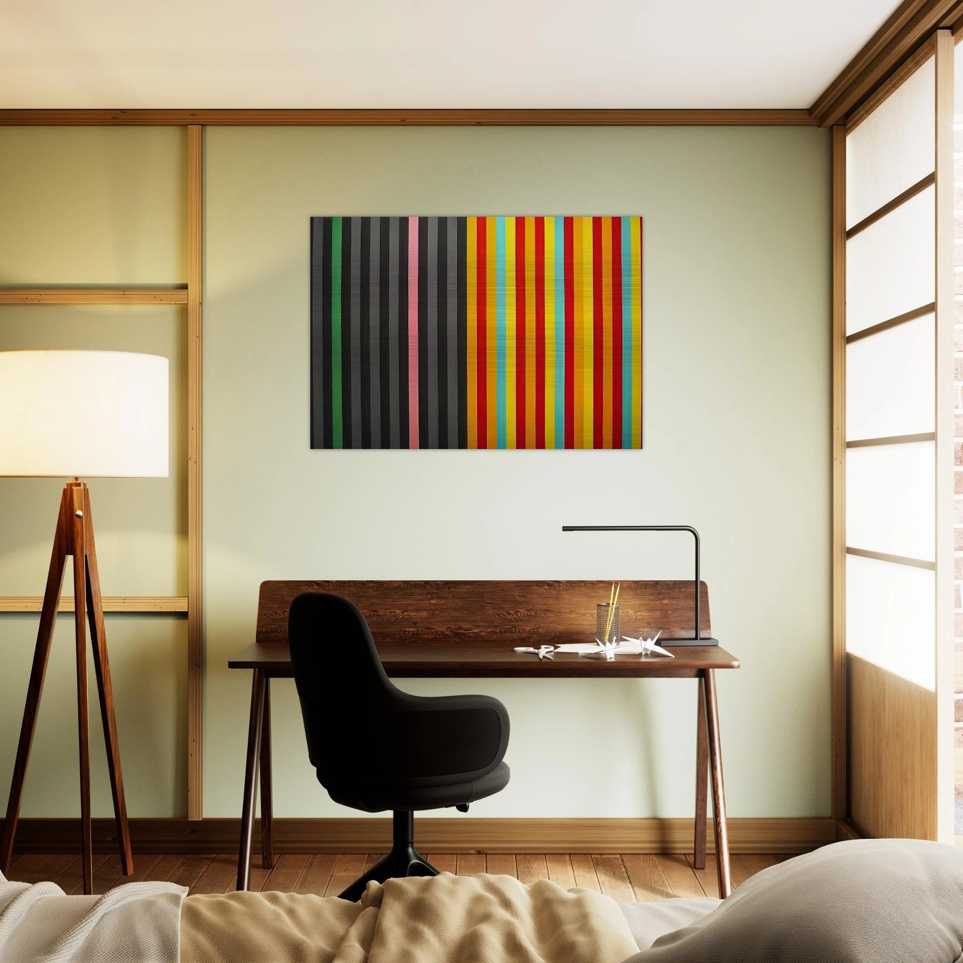 Hot Susan - 1965 - Gene Davis Brushed Aluminum Print - 70x100 cm / 28x40 inches | Gene Davis Aluminum Print | Gene Davis Prints