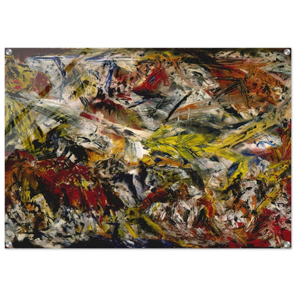 Le tumulte à la machoire crispee - Marcel Barbeau Acrylic Print - 70x100 cm / 28x40″ inches