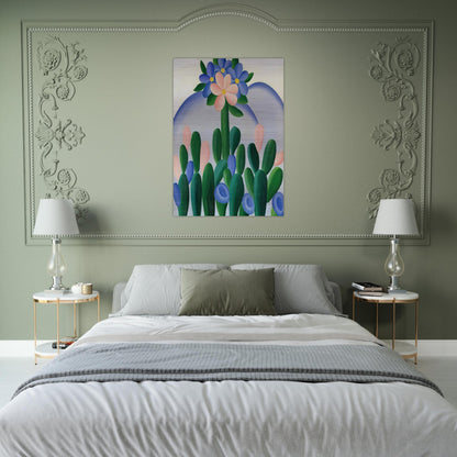 Manacá - Tarsila do Amaral Brushed Aluminum Print - 70x100 cm / 28x40 inches | Tarsila do Amaral Aluminum Print | Tarsila do Amaral Prints