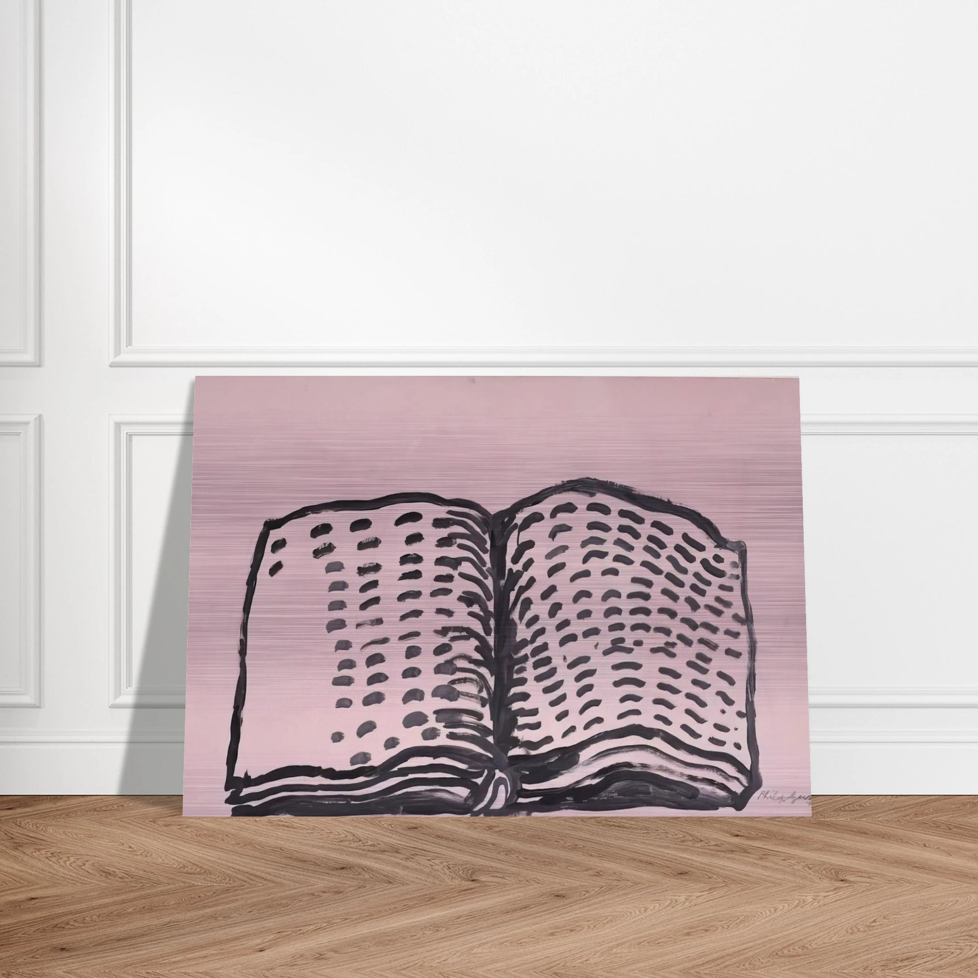 UNTITLED BOOK - Philip Guston Brushed Aluminum Print - 70x100 cm / 28x40 inches | Philip Guston Aluminum Print | Philip Guston Prints