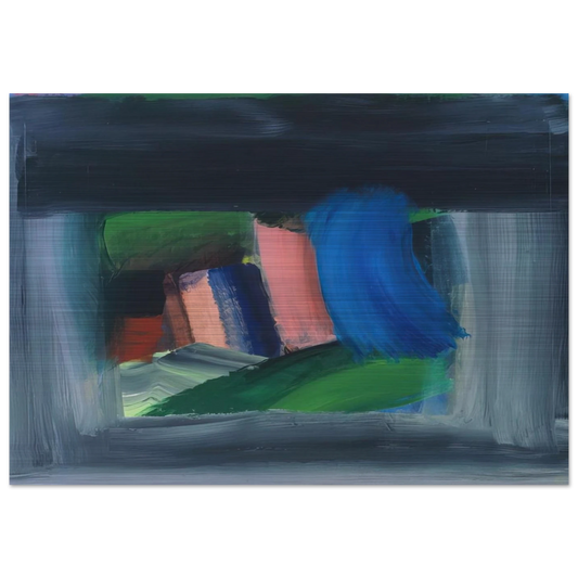 Rain - 1989 - Howard Hodgkin Brushed Aluminum Print - 70x100 cm / 28x40 inches | Howard Hodgkin Aluminum Print | Howard Hodgkin Prints