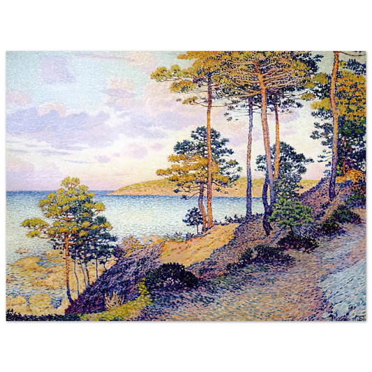 Theo van Rysselberghe - THE POINTE ST PIERRE AT ST TROPEZ 1896  75x100 cm / 30x40inches Fine Art Poster