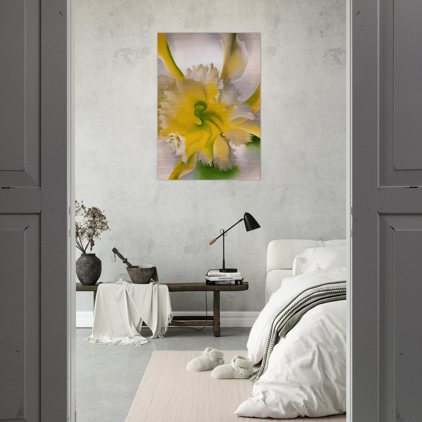 An Orchid - Georgia O'Keeffe Brushed Aluminum Print - 70x100 cm / 28x40 inches | Georgia O'Keeffe Aluminum Print | Georgia O'Keeffe Prints