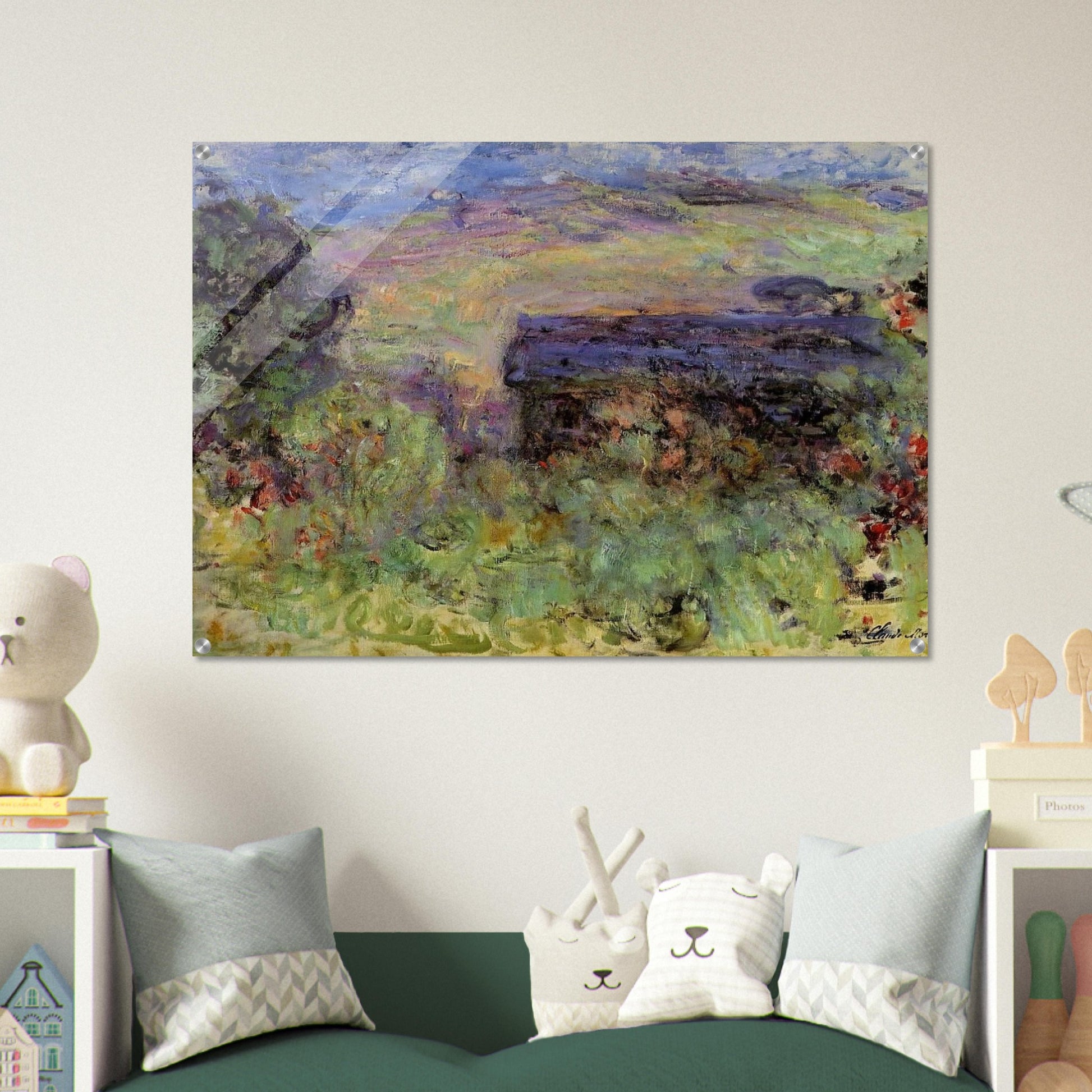 The House Seen through the Roses - claude monet Acrylic Print - 70x100 cm / 28x40″ inches
