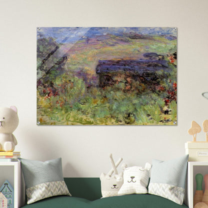 The House Seen through the Roses - claude monet Acrylic Print - 70x100 cm / 28x40″ inches