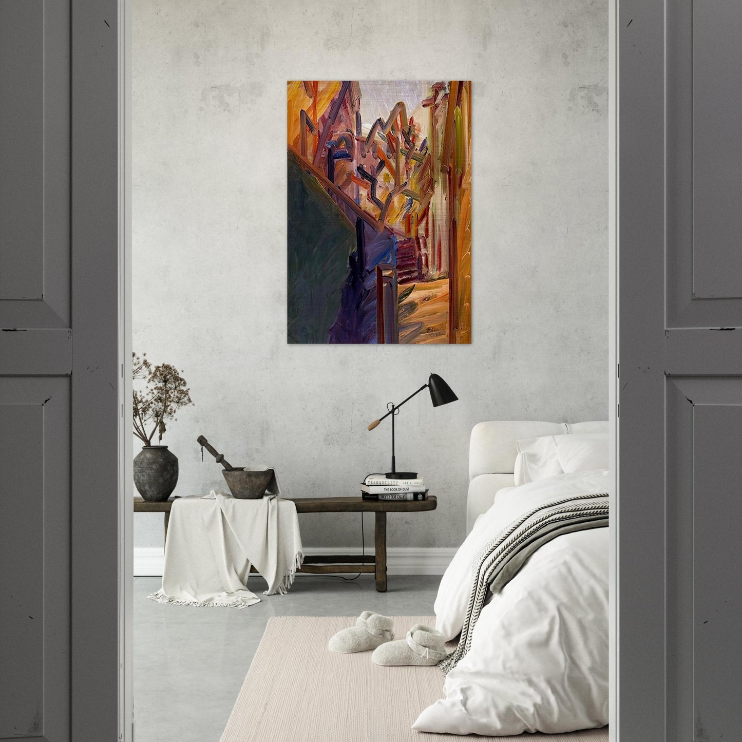 ALBERO DI FRONTE 1 - Frank Auerbach Brushed Aluminum Print - 70x100 cm / 28x40 inches | Frank Auerbach Aluminum Print | Frank Auerbach Prints