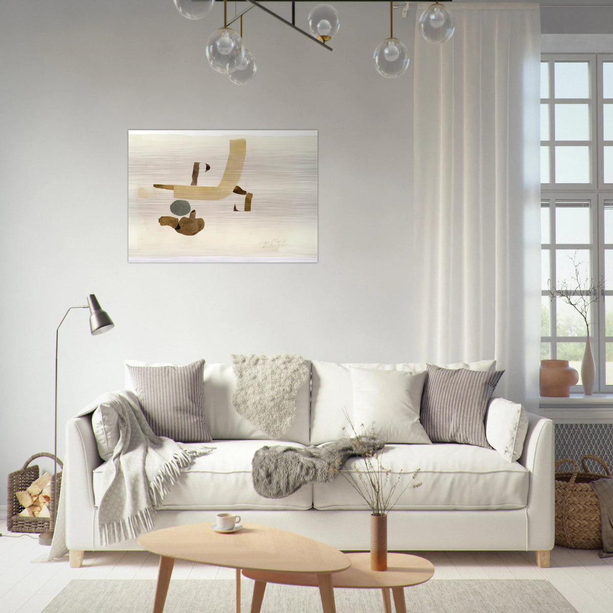 29.5.64 - 1964 - Julius Bissier Brushed Aluminum Print - 70x100 cm / 28x40 inches | Julius Bissier Aluminum Print | Julius Bissier Prints