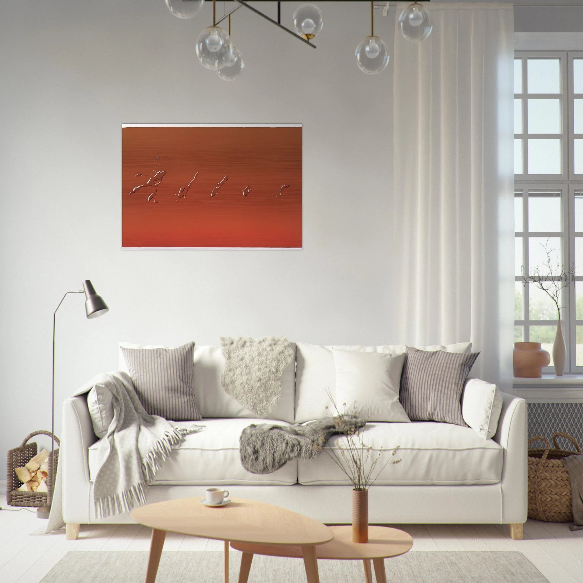 ADIOS 1969 - Edward Ruscha Brushed Aluminum Print - 70x100 cm / 28x40 inches | Edward Ruscha Aluminum Print | Edward Ruscha Prints
