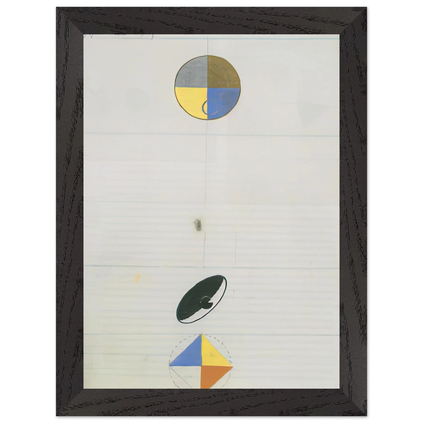 Hilma af Klint - SERIES NO VII NO 3F 1920 Wall art - 40x50 cm / 16x20 inches - Premium Wooden Framed Poster With Fine Art Paper - Black frame