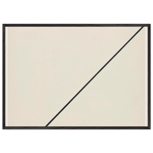Diagonal - Ellsworth Kelly 70x100 cm / 28x40 inches Framed Art Print – Black Wooden Frame