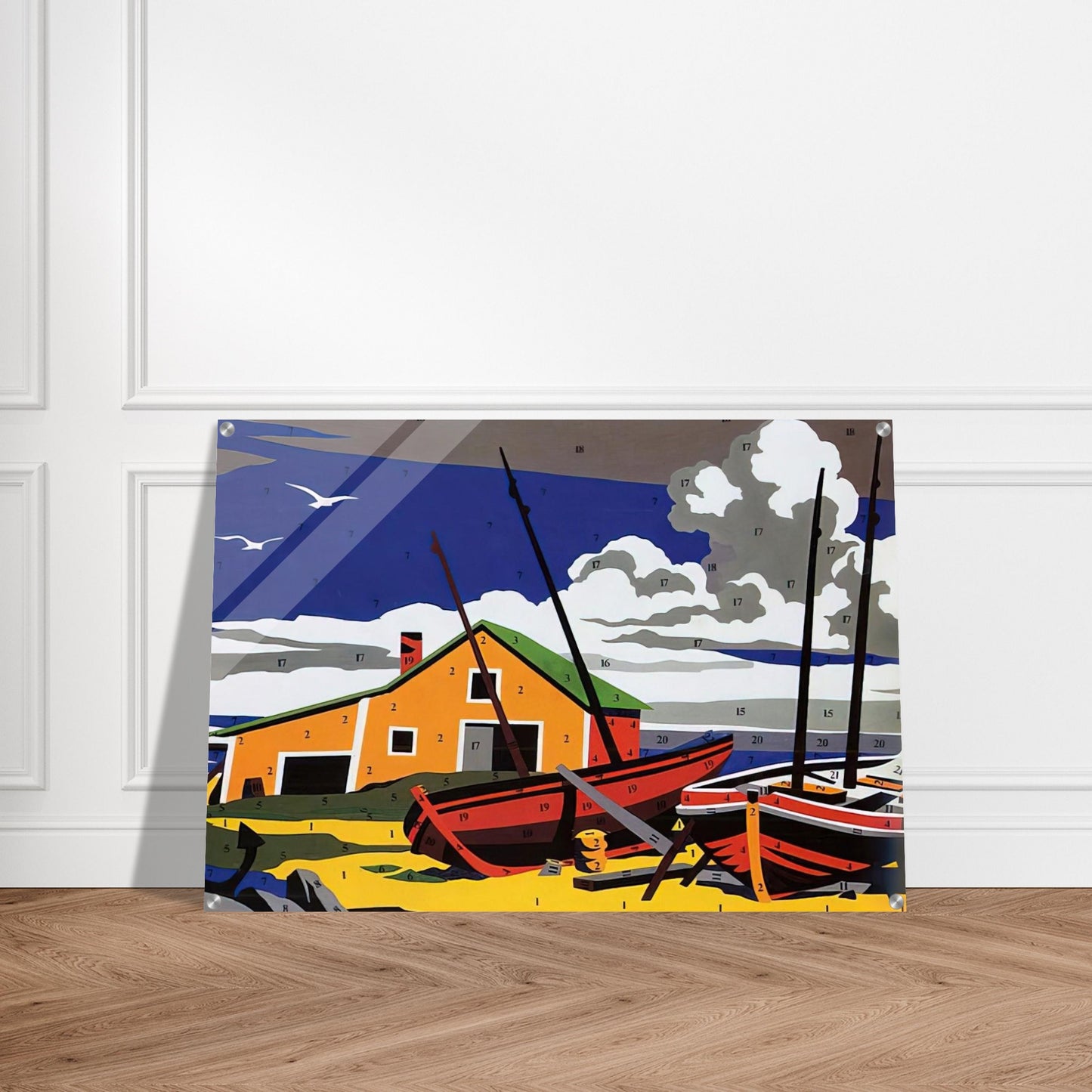 Do It Yourself  Seascape  - Andy Warhol Acrylic Print - 70x100 cm / 28x40″ inches