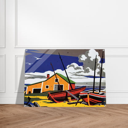 Do It Yourself  Seascape  - Andy Warhol Acrylic Print - 70x100 cm / 28x40″ inches