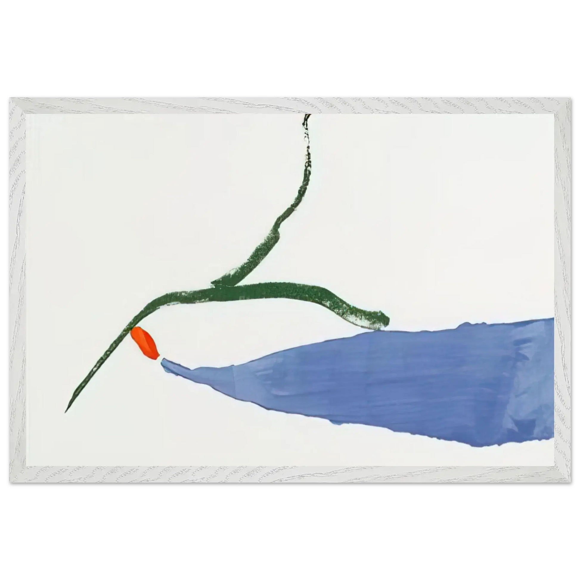 Helen Frankenthaler - A Little Zen - 1970 Wall art - 20x25 cm / 8x10 Inches - Premium Wooden Framed Poster With Fine Art Paper - Wood frame