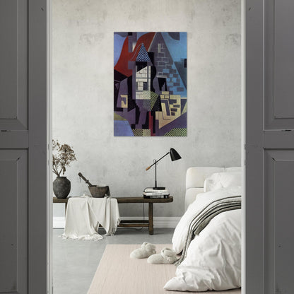 LANDSCAPE AT BEAULIEU - Juan Gris Brushed Aluminum Print - 70x100 cm / 28x40 inches | Juan Gris Aluminum Print | Juan Gris Prints