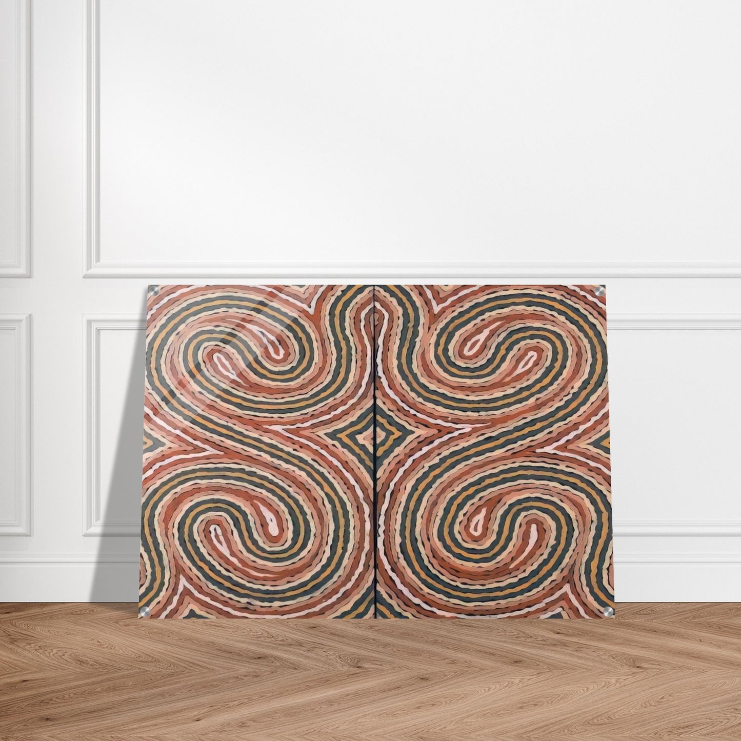 Worm Dreaming - 1999 - Clifford Possum Tjapaltjarri Acrylic Print - 70x100 cm / 28x40″ inches