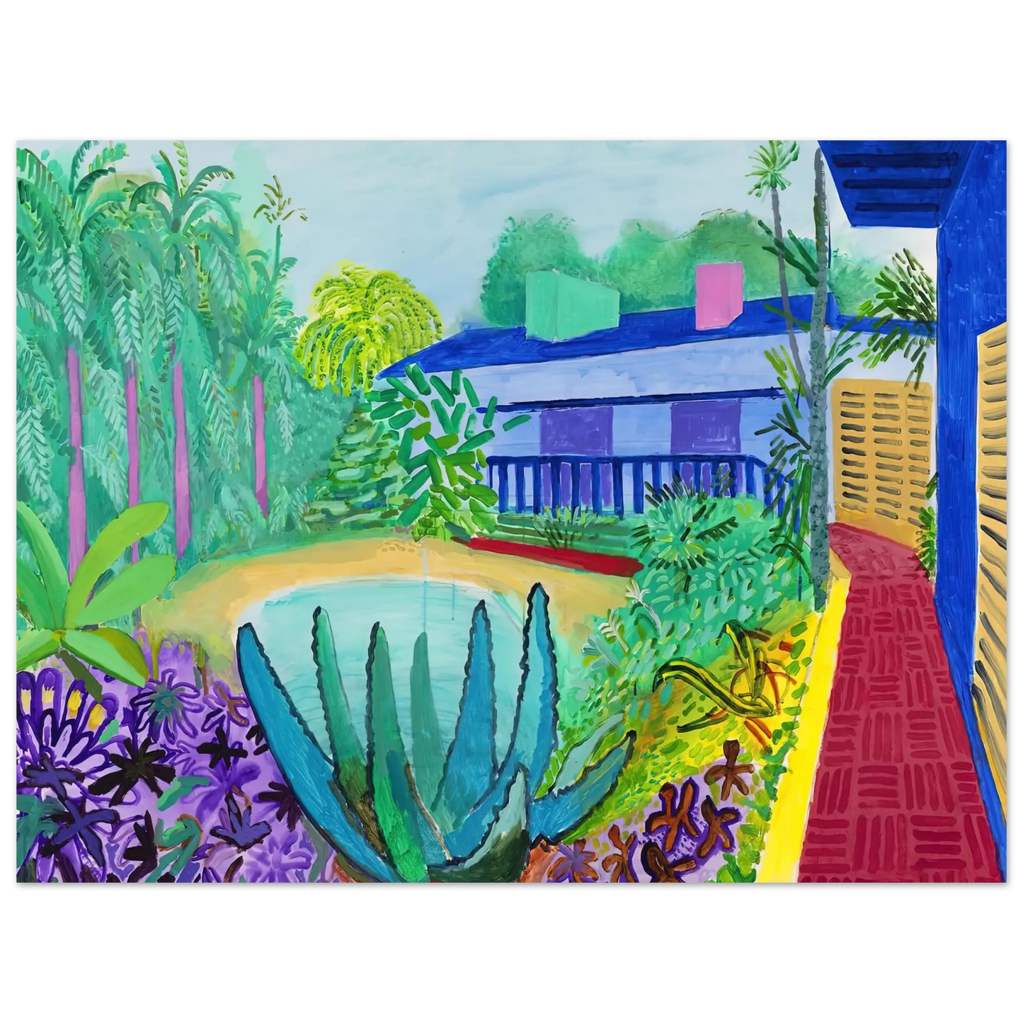 David Hockney - David Hockney Wall art - 28x43  cm / XL (11x17 Inches) - Fine Art Poster - -