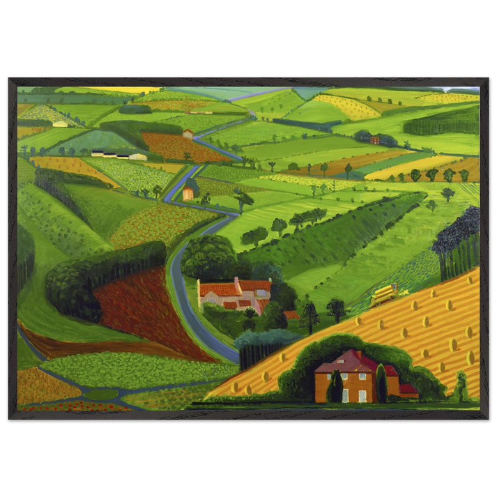 David Hockney N1 - David Hockney 70x100 cm / 28x40 inches Framed Art Print – Black Wooden Frame | David Hockney Art | Artwork by David Hockney