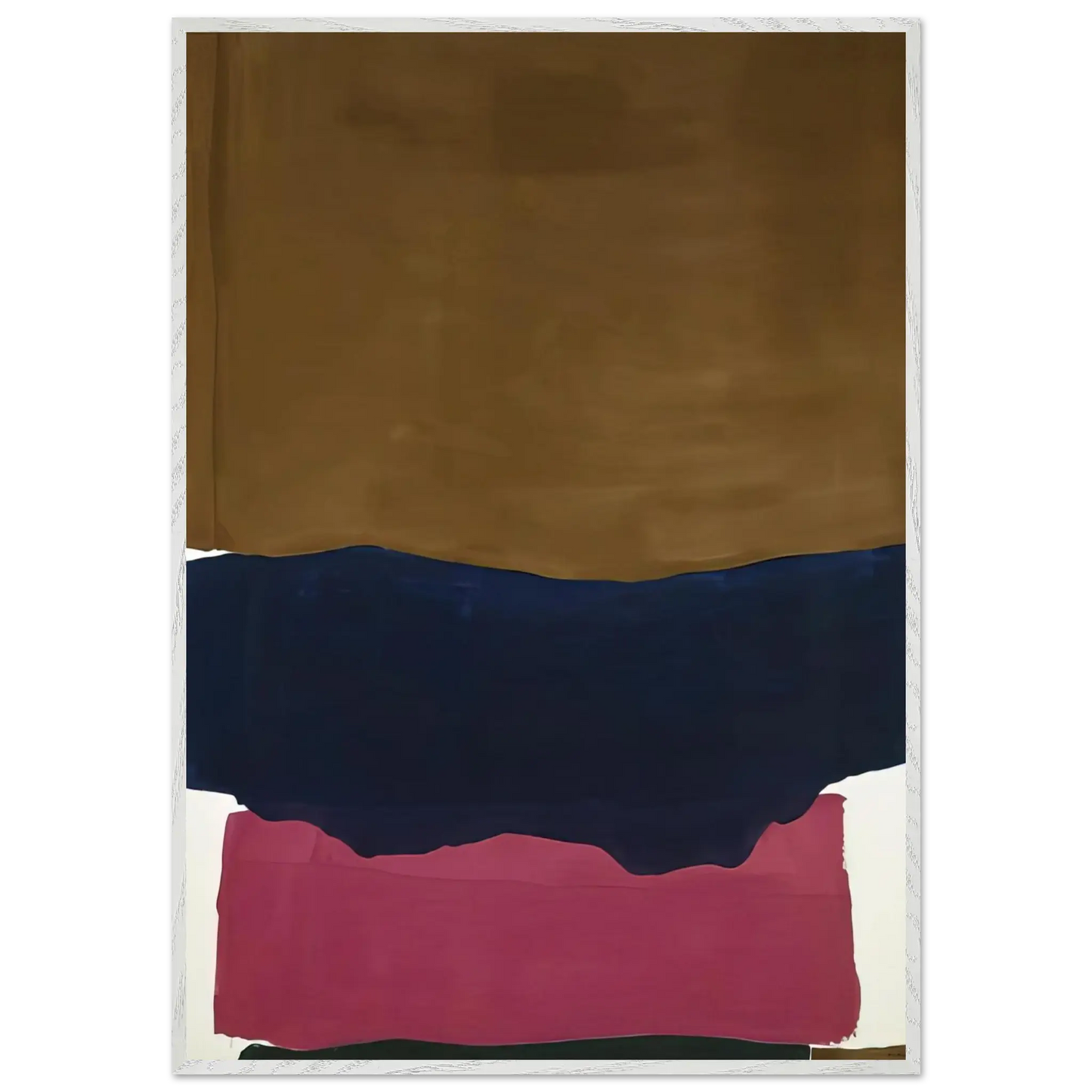 Helen Frankenthaler - Indian Summer - 1967 Wall art - 70x100 cm / 28x40 Inches - Premium Wooden Framed Poster With Fine Art Paper - Wood frame