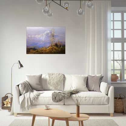 Mount McKinley - Romanticism - Sydney Laurence Brushed Aluminum Print - 70x100 cm / 28x40 inches | Sydney Laurence Aluminum Print | Sydney Laurence Prints