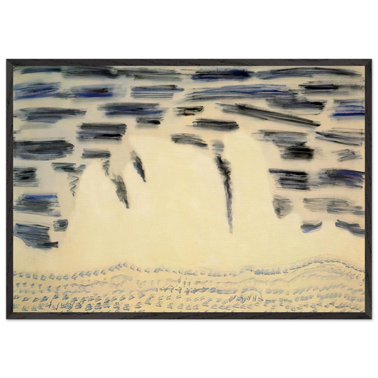 Onrushing Wave - 1958 - Milton Avery 70x100 cm / 28x40 inches Framed Art Print – Black Wooden Frame