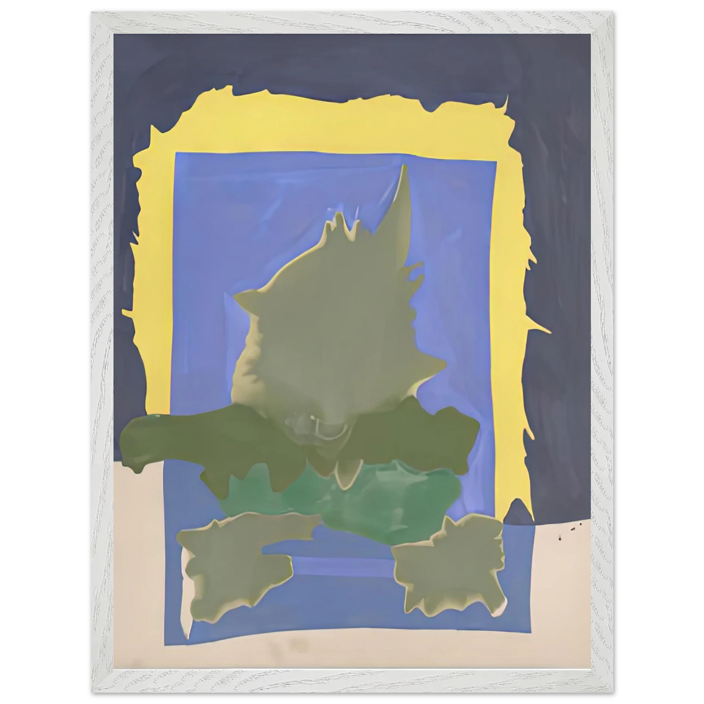 Helen Frankenthaler - Interior Landscape, 1964- Wall Art - 30x40 cm / 12x16 inches - Premium Wooden Framed Poster With Fine Art Paper-canvas - Black frame