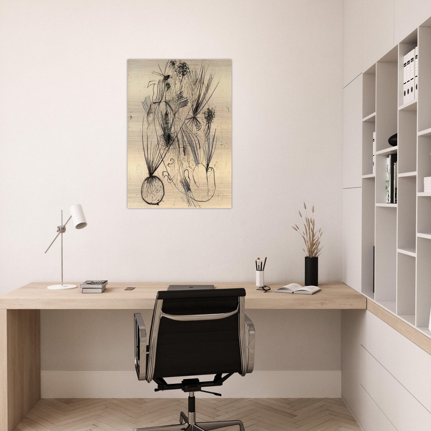 Planta tuberosa - Surrealism - Wols Brushed Aluminum Print - 70x100 cm / 28x40 inches | Wols Aluminum Print | Wols Prints