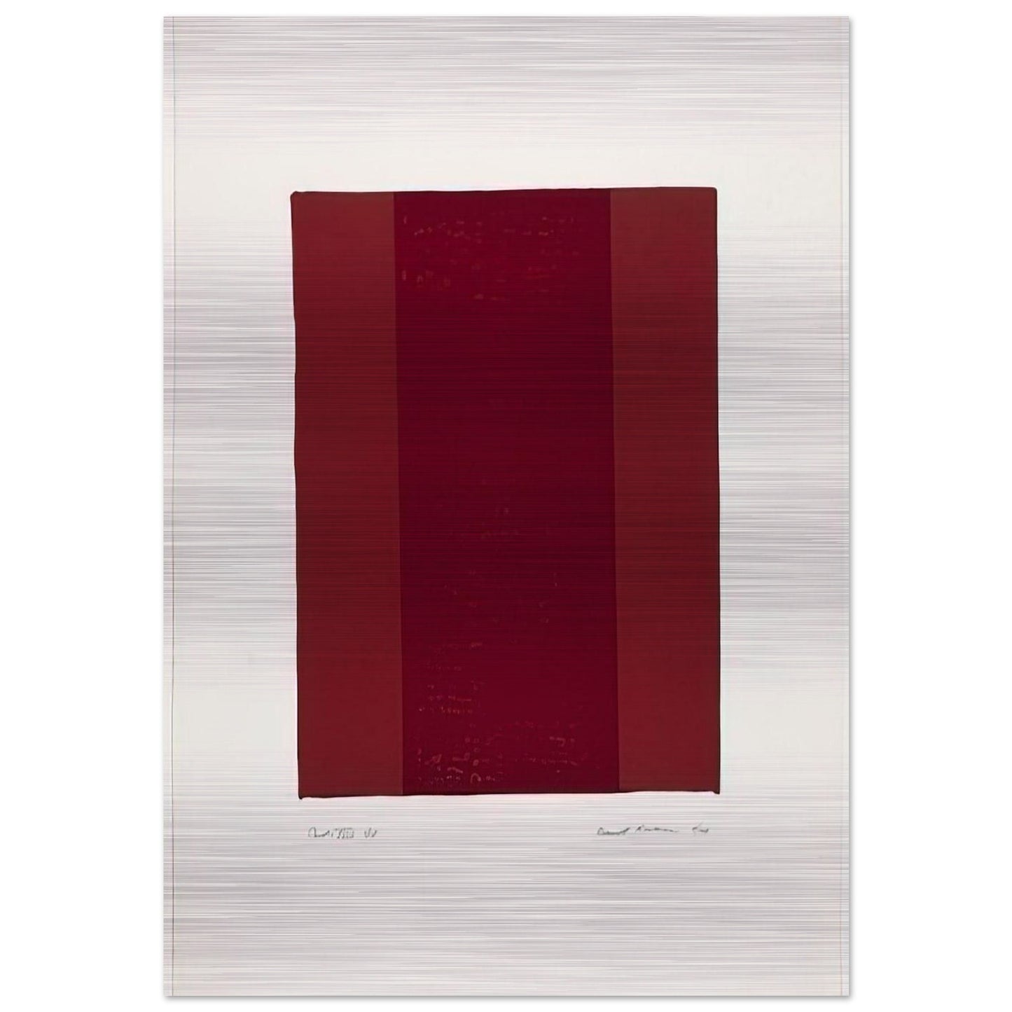 Canto XVIII - Barnett Newman Brushed Aluminum Print - 70x100 cm / 28x40 inches | Barnett Newman Aluminum Print | Barnett Newman Prints