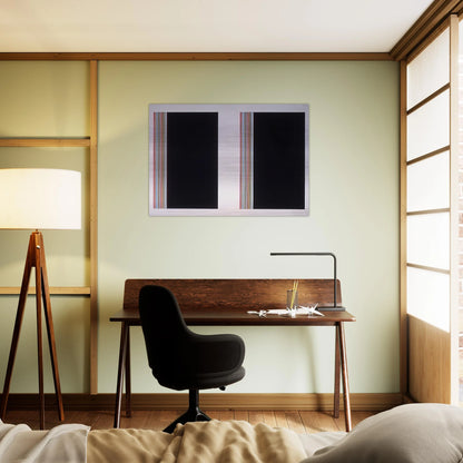 Looking Glass - Color Field Painting - Gene Davis Brushed Aluminum Print - 70x100 cm / 28x40 inches | Gene Davis Aluminum Print | Gene Davis Prints