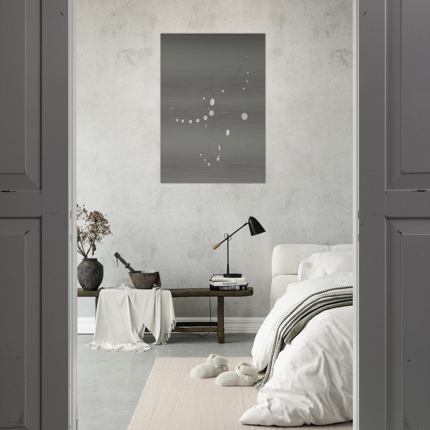 SNOW FLURRY 1948 - Alexander Calder Brushed Aluminum Print - 70x100 cm / 28x40 inches | Alexander Calder Aluminum Print | Alexander Calder Prints