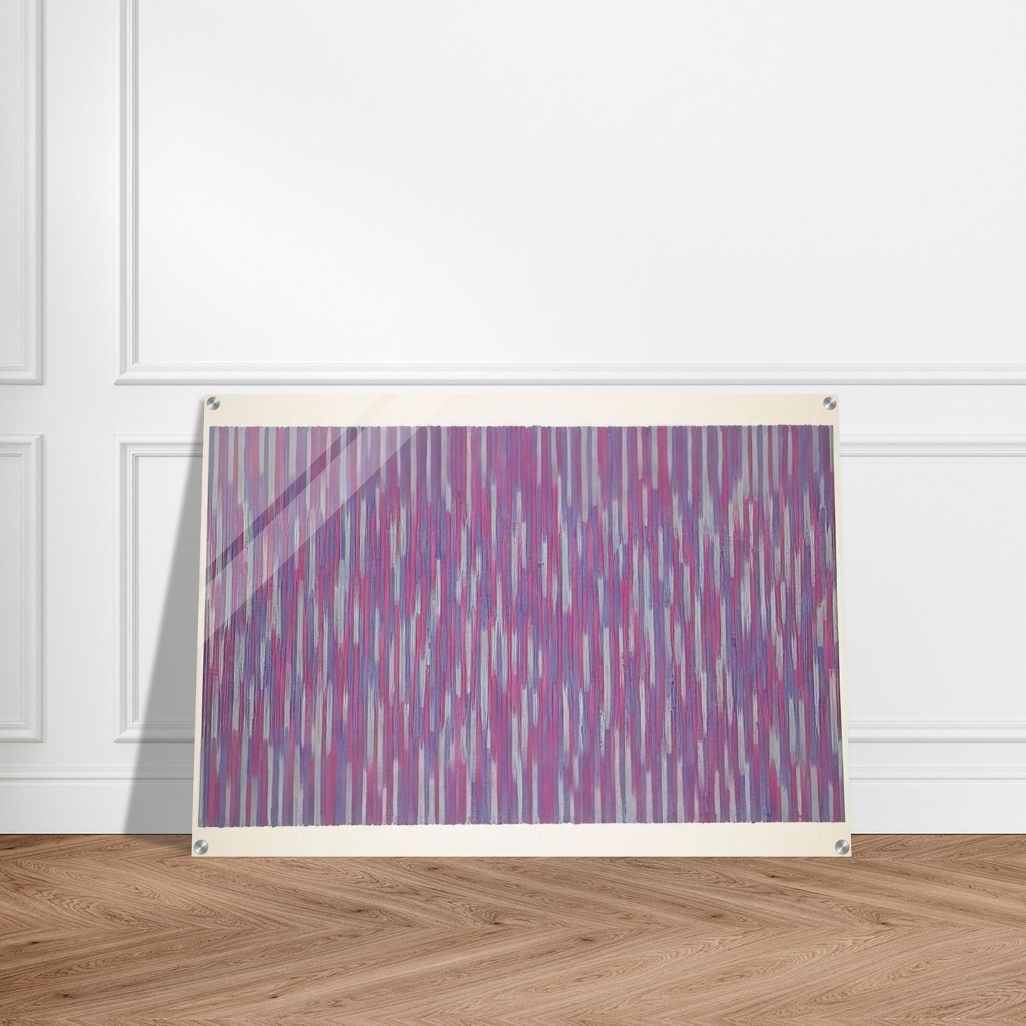 Red Picnic - 1984 - Gene Davis Acrylic Print - 70x100 cm / 28x40″ inches