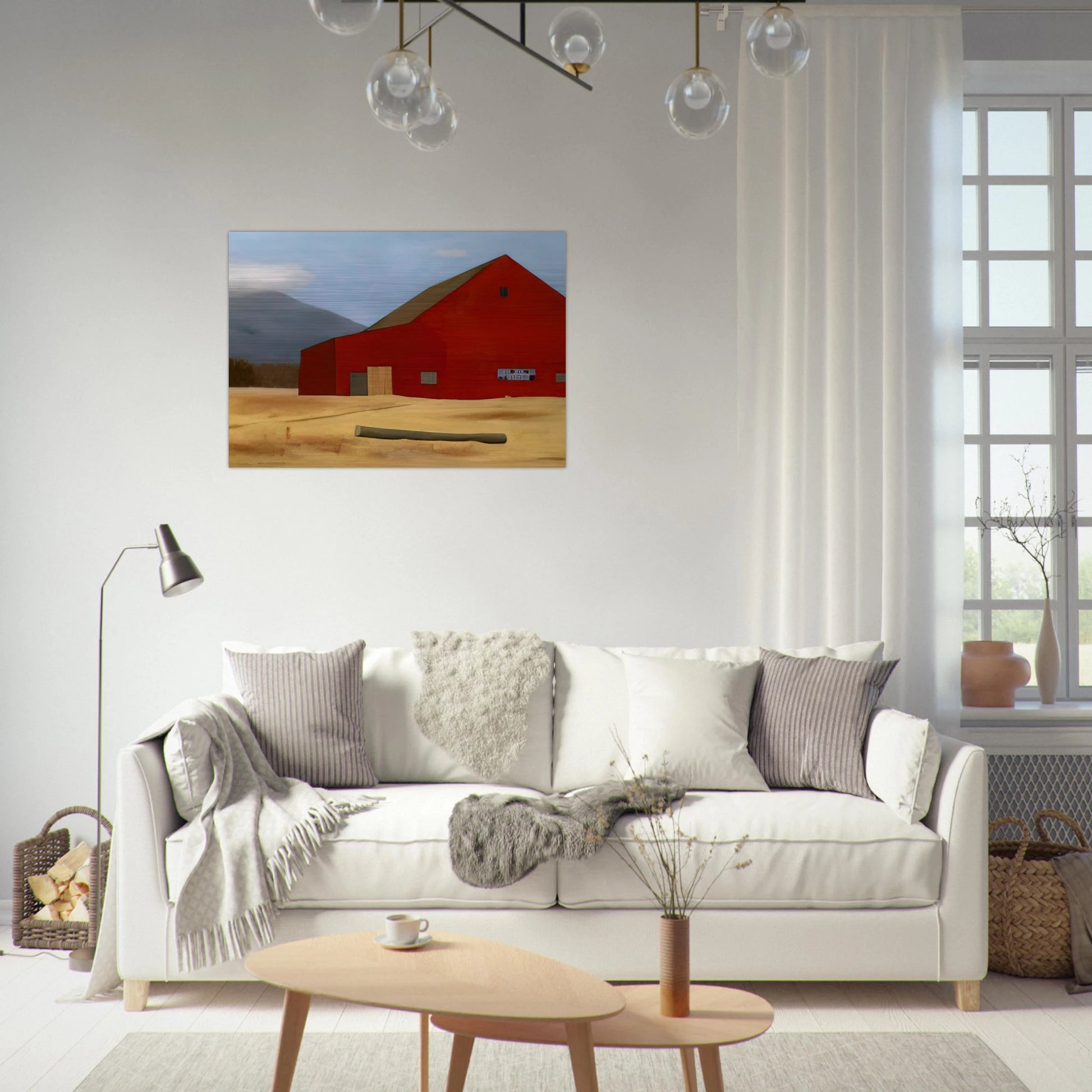 Orange no. 2 1939 - Precisionism - Ralston Crawford Brushed Aluminum Print - 70x100 cm / 28x40 inches | Ralston Crawford Aluminum Print | Ralston Crawford Prints