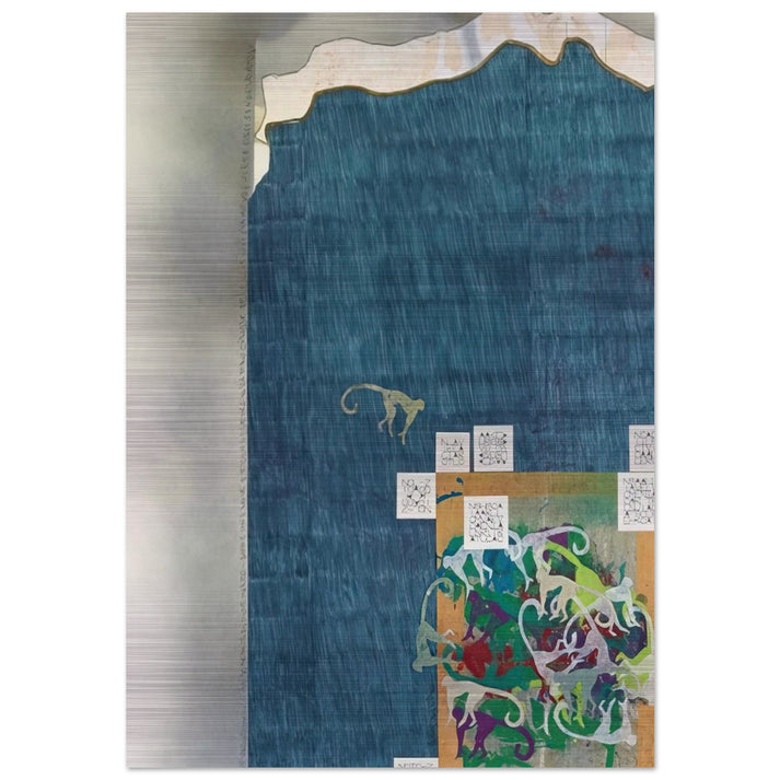UNTITLED - Alighiero Boetti Brushed Aluminum Print - 70x100 cm / 28x40 inches | Alighiero Boetti Aluminum Print | Alighiero Boetti Prints
