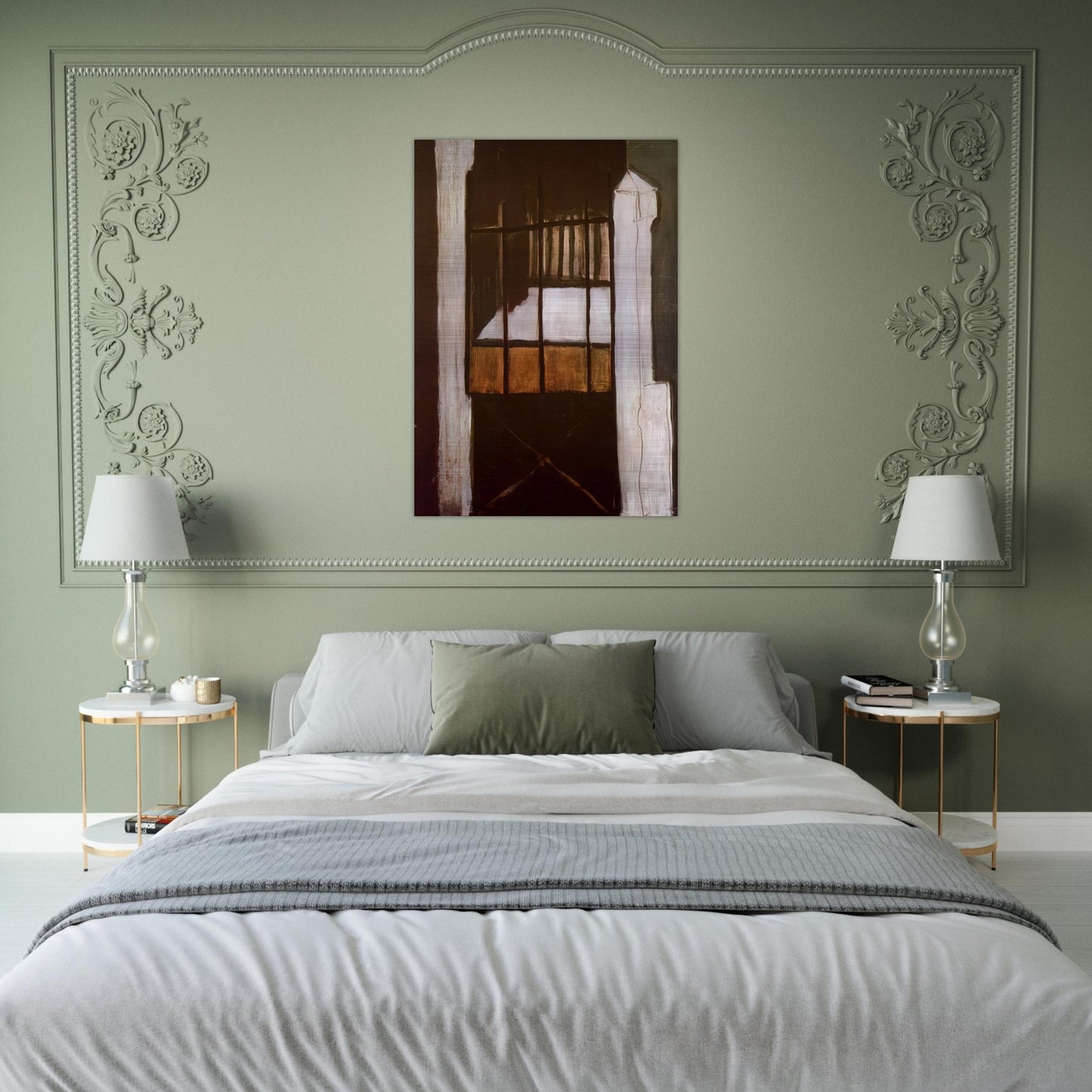 Villa des Camélias - 1932 - Maria Helena Vieira da Silva Brushed Aluminum Print - 70x100 cm / 28x40 inches | Maria Helena Vieira da Silva Aluminum Print | Maria Helena Vieira da Silva Prints