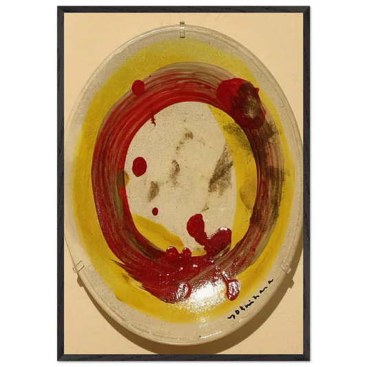 Circle - 1963 - Jiro Yoshihara 70x100 cm / 28x40 inches Framed Art Print – Black Wooden Frame
