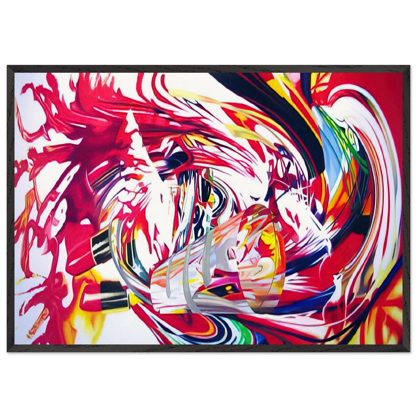 Womens Intuition after Aspen - James Rosenquist 70x100 cm / 28x40 inches Framed Art Print – Black Wooden Frame