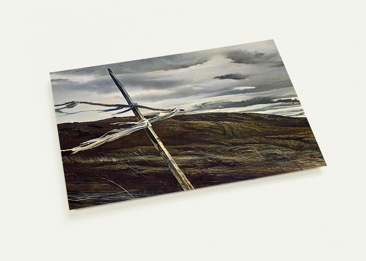 DODGES RIDGE 1947 By Andrew Wyeth Pack of 10 Post Cards | Andrew Wyeth Post Cards | A6 (10.5 x 14.8 cm) - 4.1 x 5.8 inches